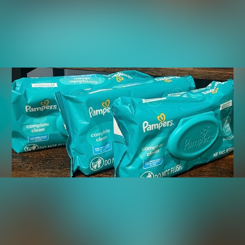 Pampers Complete Clean Head To Toe Scented Baby Wipes X 3 Packs Of 80 Each!